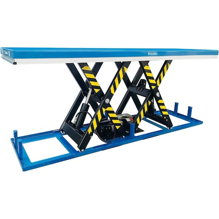 Global Industrial Power Parallel Double Scissor Lift Table, 98in x 32in, 4400 Lb. Capacity 293225